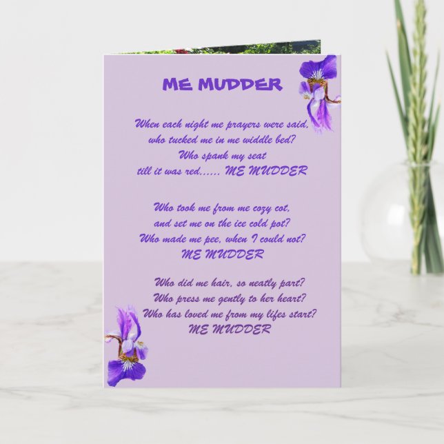 ME MUDDER STEIN CARD (Front)