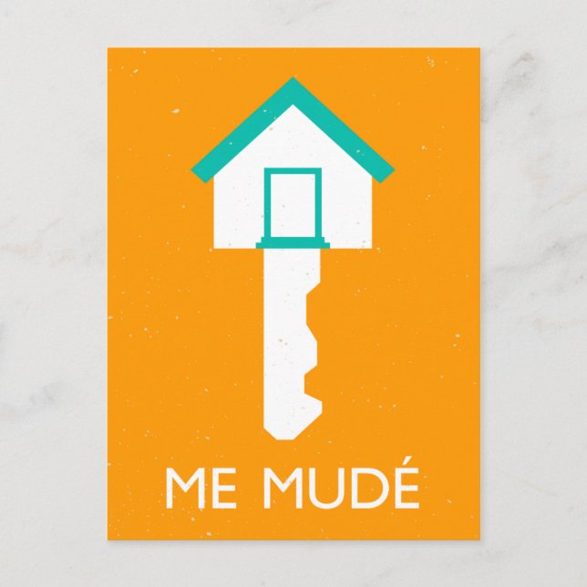 me mude llave de casa postcard (Front)