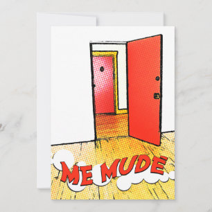 me mudé : puerta cómica