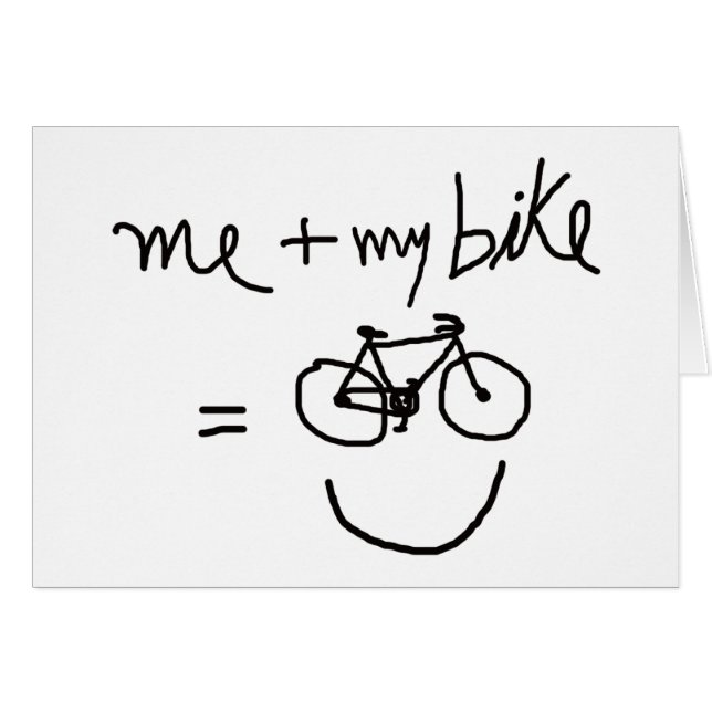 me & my bike = happiness (Front Horizontal)