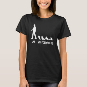 Me My Followers Chinchilla Lama Cute Animal Socia T-Shirt