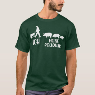 Me My Followers Tie Love Pigs Farmer Farmer T-Shirt