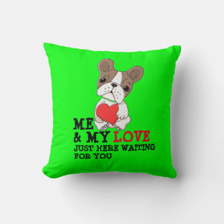 ME & MY LOVE_Throw Pillow Green4