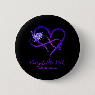 Me Not Alzheimerheimer Awareness 6 Cm Round Badge