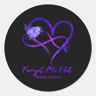 Me Not Alzheimerheimer Awareness Classic Round Sticker