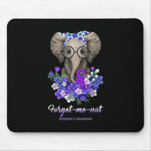 Me Not Elephant Flowers Alzheimerheimer Brain Awar Mouse Mat