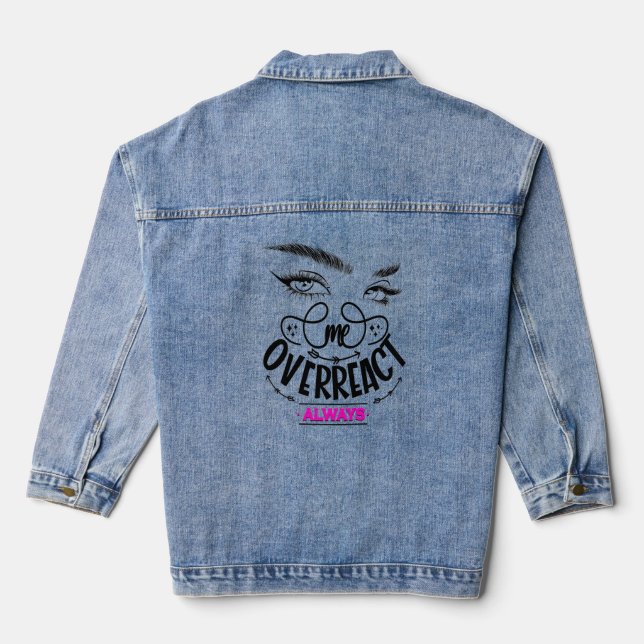 ME OVER REACTIVE DENIM JACKET (Back)