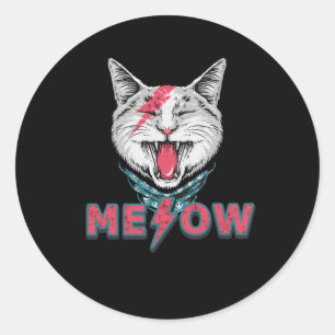 ME&OW Rock Classic Round Sticker