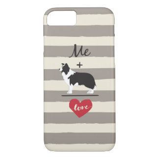 Me plus Border Collie equal Love Cute Phone Case