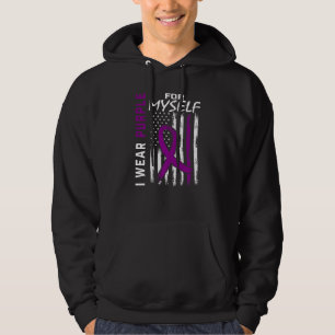 Me Purple For Myself Epilepsy Awareness Flag Women Hoodie