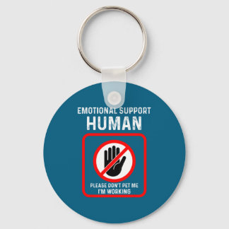 Me Shirt Emotional Support Human Halloween Costume Key Ring