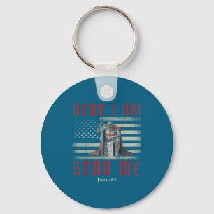 Me Shirt Here Am Send Knights Templar Key Ring
