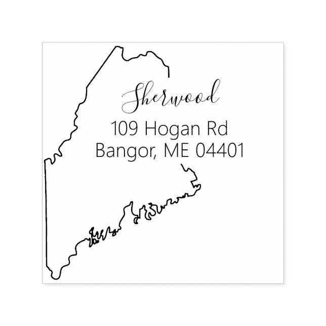 ME | State of Maine Return Address Stamp (Design)