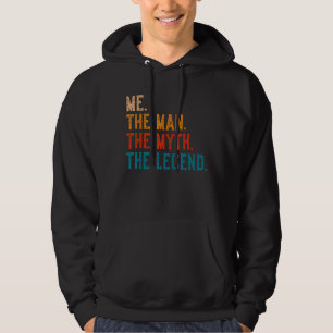 Me The Man The Myth The Legend Vintage Retro Men Hoodie