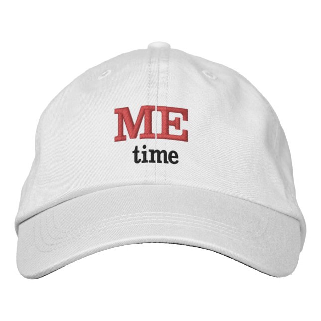ME time Cust. Text Embroidered Hat (Front)