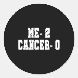 Me Two Cancer 0 Twice Time Survivor Chemo Radiatio Classic Round Sticker