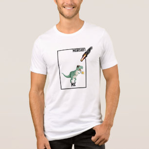 "Me vs. Monday" T-Rex with Sunglasses Weekend Tee