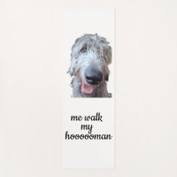 Me Walk My Hoooooman Irish Wolfhound