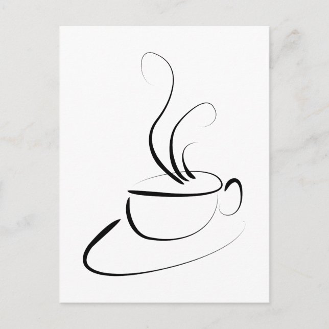 Me Want Coffee Postcard (Front)