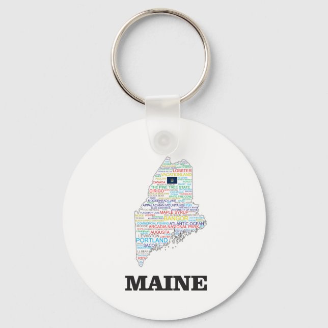 ME WORD COLLAGE KEY RING (Front)