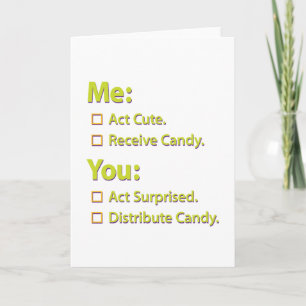 Me You Candy. Card