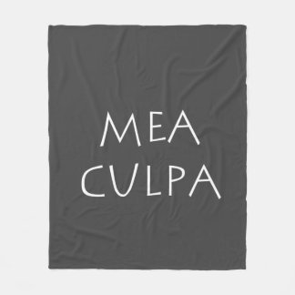 Mea culpa fleece blanket