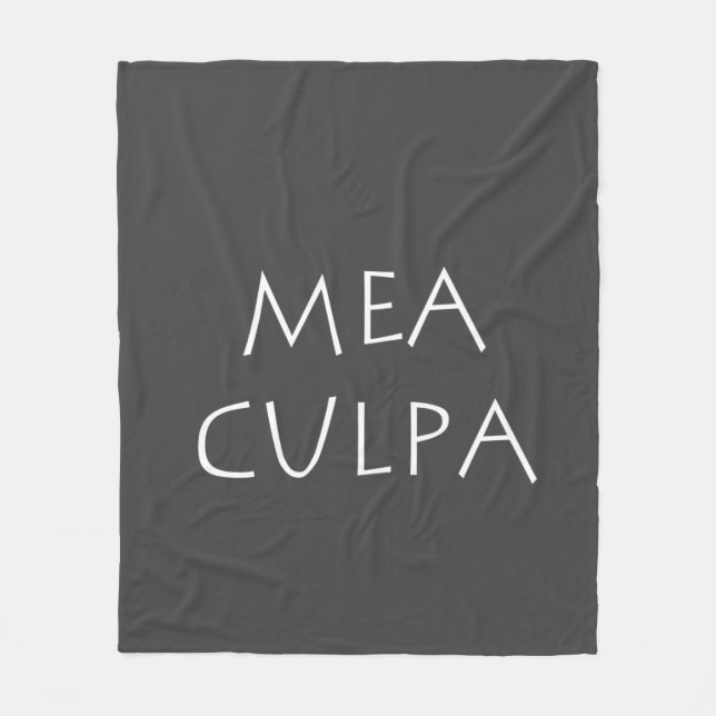 Mea culpa fleece blanket (Front)