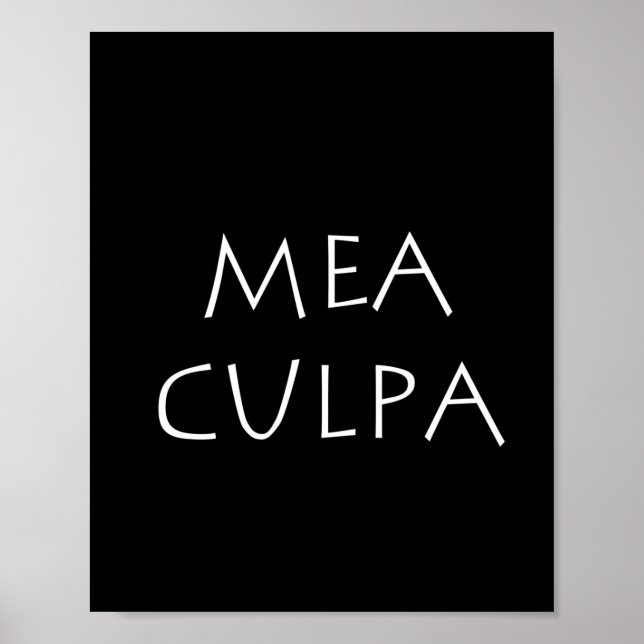 Mea culpa poster (Front)