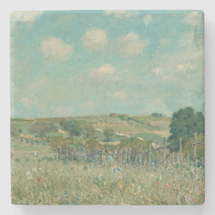 Meadow Alfred Sisley National Gallery of Art Stone Coaster
