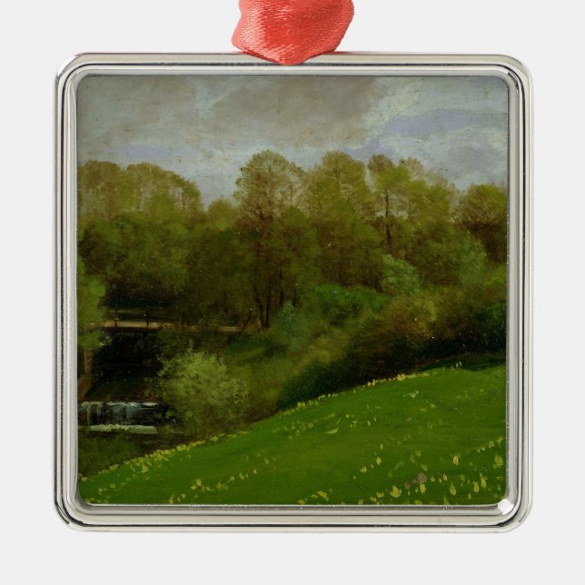 Meadow and Woodland, 1895 Metal Tree Decoration (Front)