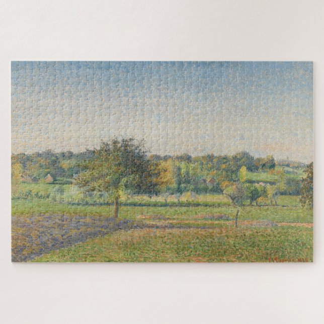 Meadow at Éragny by Camille Pissarro Jigsaw Puzzle (Horizontal)