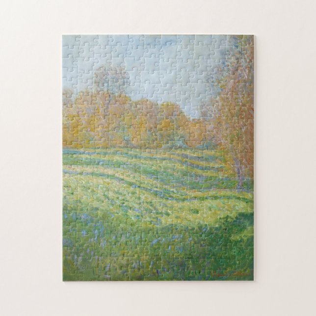 Meadow at Giverny Monet Fine Art Jigsaw Puzzle (Vertical)