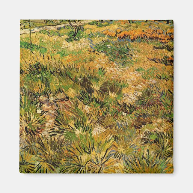 Meadow at Saint Paul Hospital by Vincent van Gogh Magnet (Front)