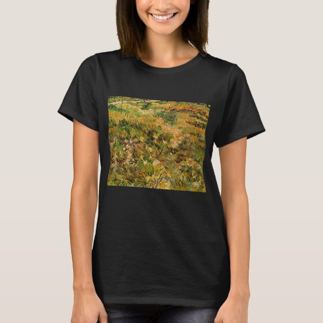 Meadow at Saint Paul Hospital by Vincent van Gogh T-Shirt (Front)