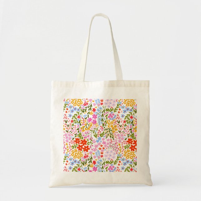 Meadow Bloom Tote Bag (Front)