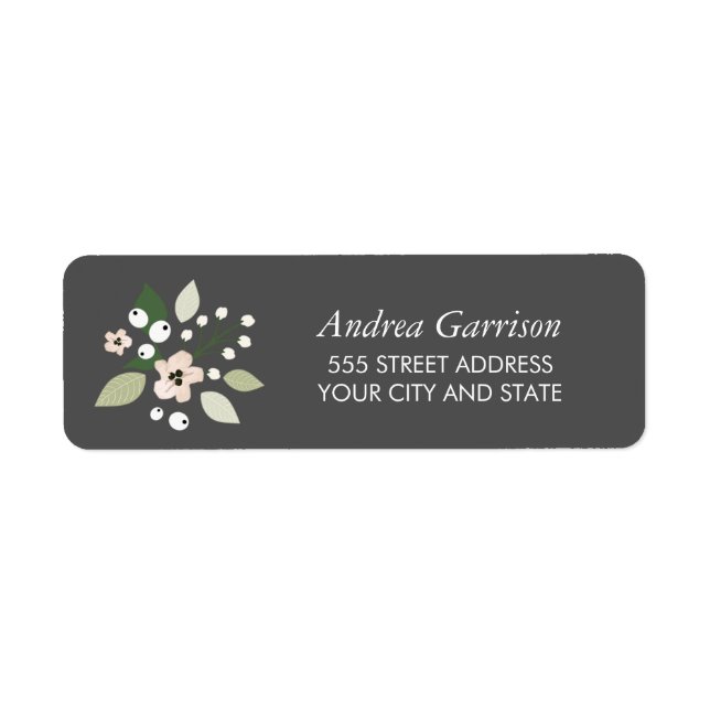 Meadow Blooms Return Address Label (Front)
