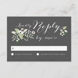 Meadow Blooms RSVP Card