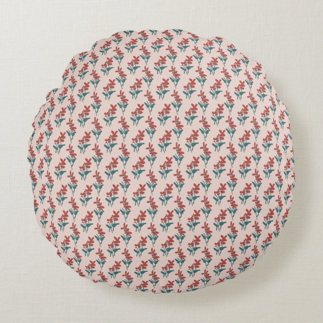 Meadow Blossom Round Cushion (Front)