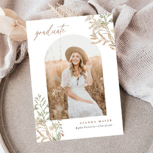 Meadow Botanicals Graduation Invitation