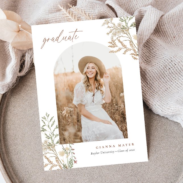 Meadow Botanicals Graduation Invitation (Meadow Botanicals Graduation Invitation)