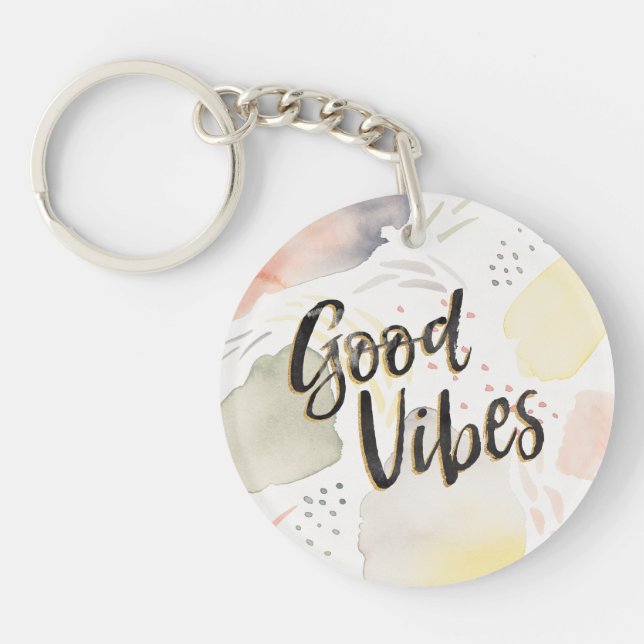 Meadow Breeze III | Good Vibes Key Ring (Front)