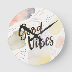 Meadow Breeze III   Good Vibes Round Clock
