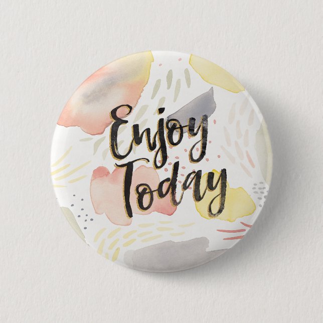 Meadow Breeze IV | Enjoy Today 6 Cm Round Badge (Front)