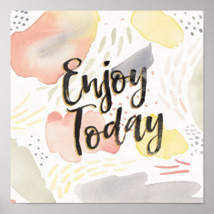 Meadow Breeze IV Enjoy Today Poster