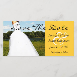 Meadow Bride Save The Date Photo Card