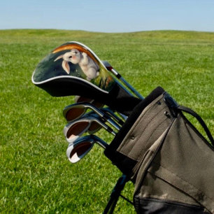 Meadow Bunny Dreams: Whimsical Golf Head Cover