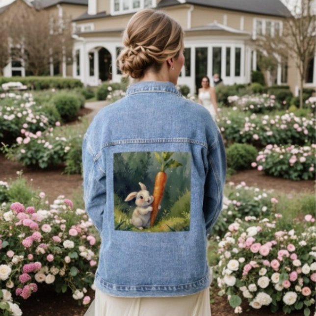 Meadow Bunny Dreams: Whimsical Jean Jacket (Creator Uploaded)