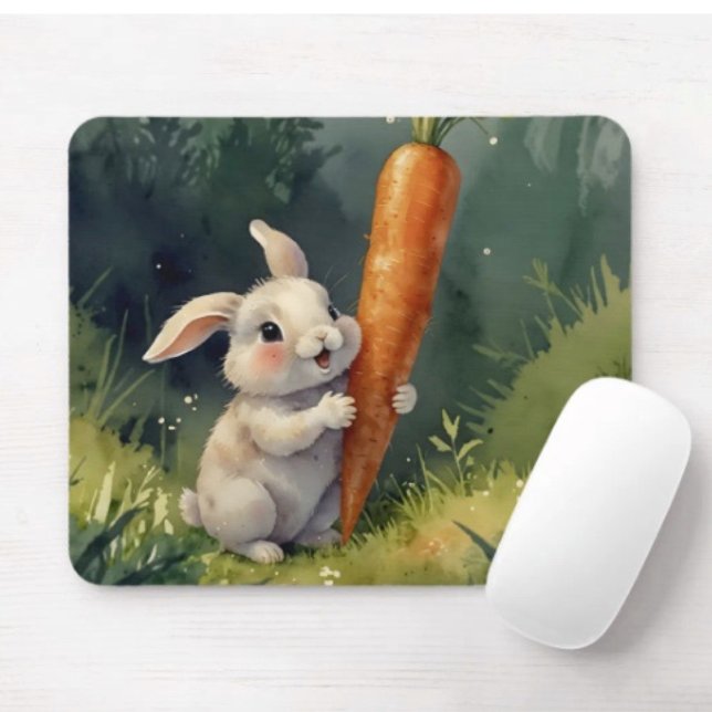 Meadow Bunny Dreams: Whimsical Mousepad (Creator Uploaded)