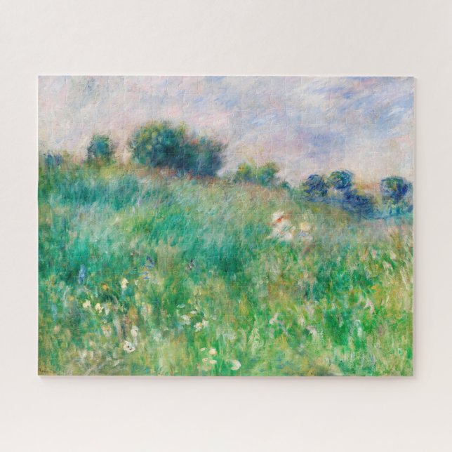 Meadow by Auguste Renoir Green Woman Child Jigsaw Puzzle (Horizontal)