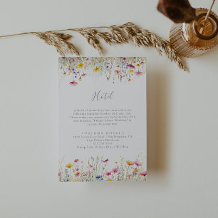 Meadow Colourful Wildflower Hotel Enclosure Card